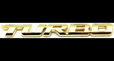 VCTparts® 3D Turbo Sticker Logo Embleem - Goud