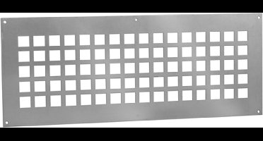 Nedco BV Ventilatieplaat 500x200mm aluminium