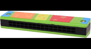 Speelgoed Mondharmonica Hout Voor Kinderen - Kleur Groen