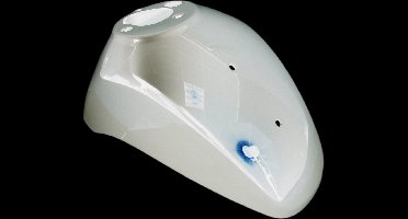 Egde Voorspatbord Vespa LX Wit