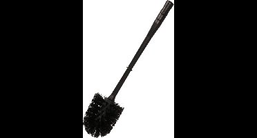 Plasticforte Wc/toiletborstel zwart - 34 cm - kunststof - Toilet/badkameraccessoires wc-borstel