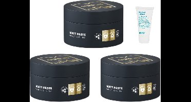 3x Label.M Matt Paste 120ML + WILLEKEURIG Travel Size