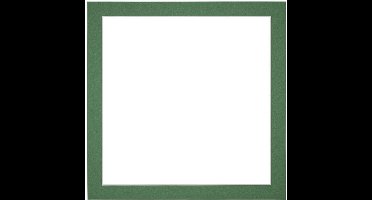 Passe-Partout Fotomaat 30x30 cm - Lijstmaat 35x35 cm - Groen Bos - Museumkarton - Fotolijst niet inbegrepen