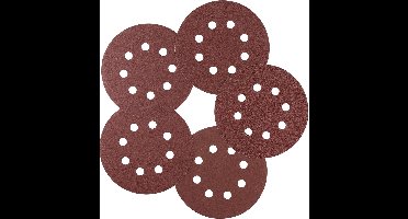 IRWIN Set Schuurschijven 10PCS excentrisch diameter 125mm, 3x K60, 3x K80, 2x K120, 2x K180