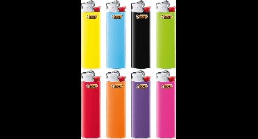 BIC Slim J23 aanstekers - willekeurige kleuren - 8 stuks