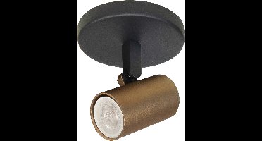 Spot Piccolo Zwart-Goud GU10 mini 35mm 1-Lichts