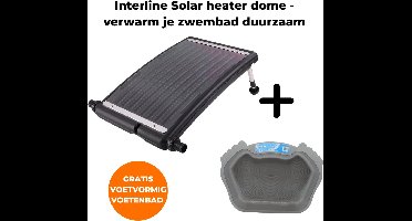 Interline Solar heater curve 7L - Pool Heater - Zwembadverwarming - Solarmat - Solar Zwembad Verwarming - Zwembad Verwarmen - Solar Verwaming Zwembad - Inclusief gratis voetvormig voetenbad