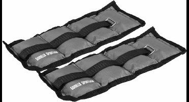 Gorilla Sports Enkelgewichten - 2 kg (2 x 1 kg) - Set van 2 - Polsgewichten - Gewichtsmanschetten - Gewichtsboeien