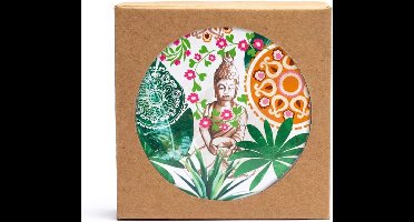 Onderzetters 'Boeddha paradijs', 6 stuks, MDF