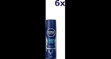 6x Nivea Deospray 150ml For Men Dry Active