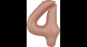 Folat - Folieballon Cijfer 4 Vintage Rose - 86 cm