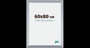 Your Decoration - Fotolijst 60x80 cm - MDF - Zilver Glans - Catania