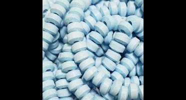 Snoepketting blauw - 20 stuks - geboortesnoep - babyshower snoep