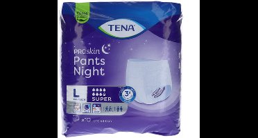 TENA Proskin Pants Night Super - Large- 5 x 10 stuks voordeelverpakking