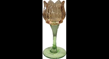 Gifts Amsterdam - Theelichthouder Tulp glas 7x7x16cm