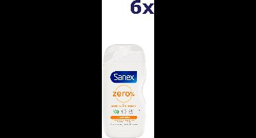 Sanex Zero% Nourishing Shower Gel - 6 x 400 ml (voor droge huid)
