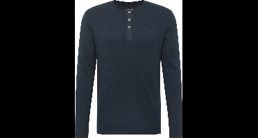 Mustang Heren Longsleeve ARMINTO slim fit Blauw 5XL Ronde Hals Volwassenen