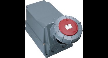 PCE CEE WCD 125A - 5 Polige Wandcontactdoos - 1 Stuk - Rood IP67 380-415V