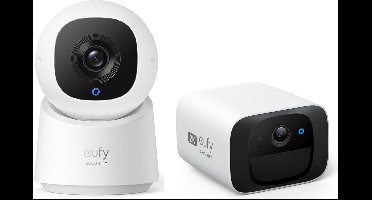 eufy Security - Binnen Indoor Cam C220 + Buiten SoloCam C210