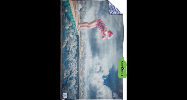 SooBluu - Microvezel reishanddoek - sneldrogende handdoek strandlaken saunadoek backpacken - Duurzame lichte dunne handdoek van gerecycled plastic - 100x160 - girl