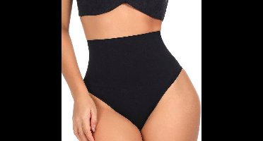 New Age Devi - " Zwarte L Taille-Hoge Tummy Control Thong Panty Body Shaper"