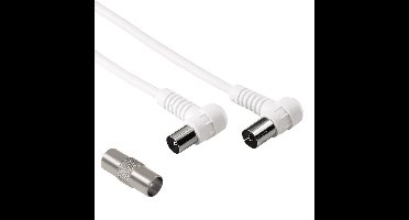 Hama 00205299 coax-kabel 1,5 m Coaxiaal Wit