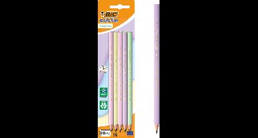 BIC Evolution Pastel - Grafietpotloden - Kinderen en volwassenen - Grijs - Potlood - 10 Stuks
