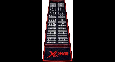 XQMAX - Dartmat - Checkout - 80 cm breed - Zwart Rood