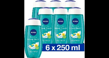 NIVEA Douchegel Hawaii Flower & Oil - 250 ml - Voordeelverpakking 6 stuks