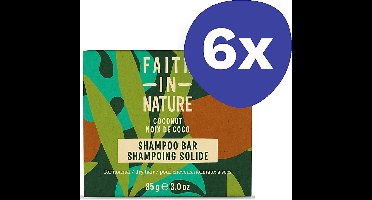 Faith in Nature Kokosnoot & Sheaboter Shampoo Bar (6x 85gr)