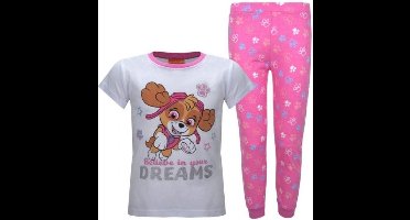 Paw Patrol pyjama - roze met wit - PAW pyama - maat 92 / 98
