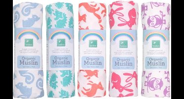 TotsBots Hydrofiele doeken - set van 10 - 5 prints