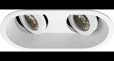 Premium Inbouwspot Horst Wit Dubbele verdiepte ronde spot Philips Sceneswitch Met Philips LED