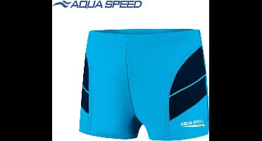 Aqua Speed Andy - Jongens Zwemboxer/ Zwembroek - Blauw/Marineblauw 116