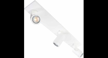 Opbouwspot Aston | Wit Metaal | Rechthoek | GU10 | 3-voudig | 65cm