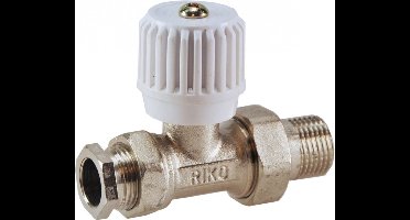 Sanifun Radiator-ventiel + adapt. 15 mm 1/2 recht