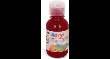 Acrylverf – Bordeaux Verf – Luxe Acrylverf Bordeaux - Acrylaatverf – Acrylic paint – Bordeaux Hobbyverf – Knutselen en Verven – Sneldrogende Verf - 125ml