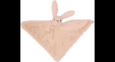 Pia soft toys Knuffeldier Konijn - zachte pluche stof - tuttel/knuffeldoekje - roze - 45 cm - baby/peuter