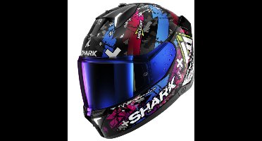 Shark Skwal I3 Hellcat Black Chrom Blue KUB L - Maat L - Helm