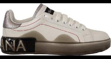 Dolce Gabbana Portofino Leather Sneakers Wo - White