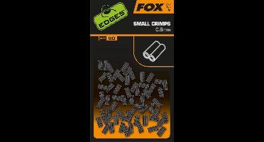 Fox Edges Crimps - voor onderlijnmateriaal - Small/Medium - 60 stuks