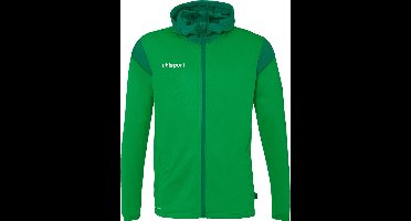 Uhlsport Squad 27 Jas Met Kap Kinderen - Groen / Lagoon | Maat: 140