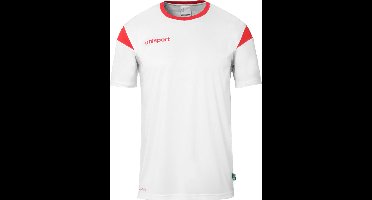 Uhlsport Squad 27 Shirt Korte Mouw Heren - Wit / Rood | Maat: S