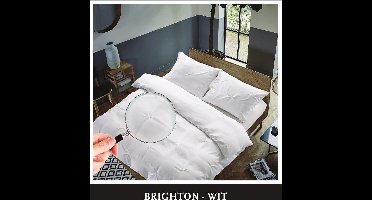 Hotel Home Collection - Dekbedovertrek - Brighton - Wit