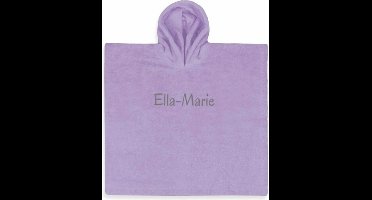 Poncho S Lavendel met naam | geborduurd | gepersonaliseerd