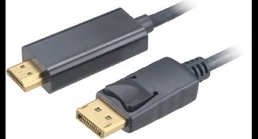 Akasa 4K@60Hz DisplayPort to HDMI active adapter cable, 1.8 meters, *DPM, *HDMIM