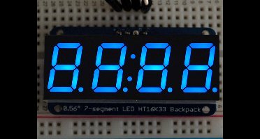 0.56 inch 4-Digit 7-Segment Display w/I2C Backpack Blauw adafruit 881