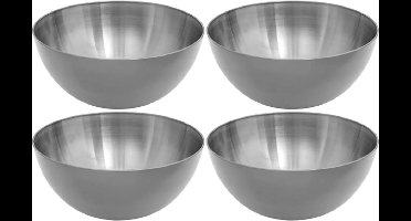 Secret de Gourmet Slakommetjes - 10x - schaaltjes - RVS - D13 x H6,4 cm