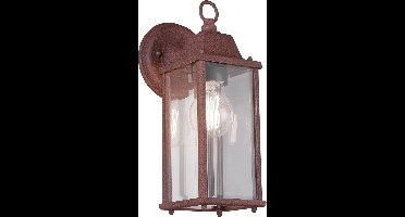 TRIO OLONA - Wandlamp - Roestkleur - excl. 1x E27 4 W - Wandmontage - Buitenverlichting - IP23