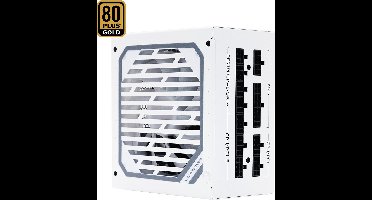 1000W V3.1 80+ GOLD Full Modular Super Silent Power Supply 135 mm Fan - White - Full Modulair Kabelbeheer PC voeding - 4+4 Pin (8 Pin EPS) - 6x PCIe (6+2 Pin) - 1x PCIe 5.1 (12+4 Pin) - 10x SATA connectors